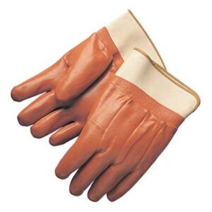 brown pvc rubber foam lined open cuff