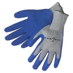 Heavy Gray Knit Glove - Heavy Blue Latex