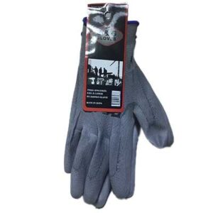 Poly Coated Gloves - Gray